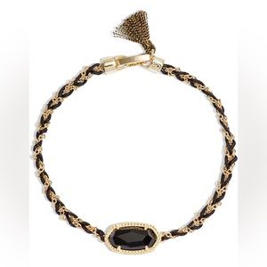 Kendra Scott Elaina Braided Gold & Black Friendship Bracelet